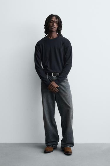 JERSEY REGULAR FIT ESTRUCTURA - Marino de Zara - Imagen 0