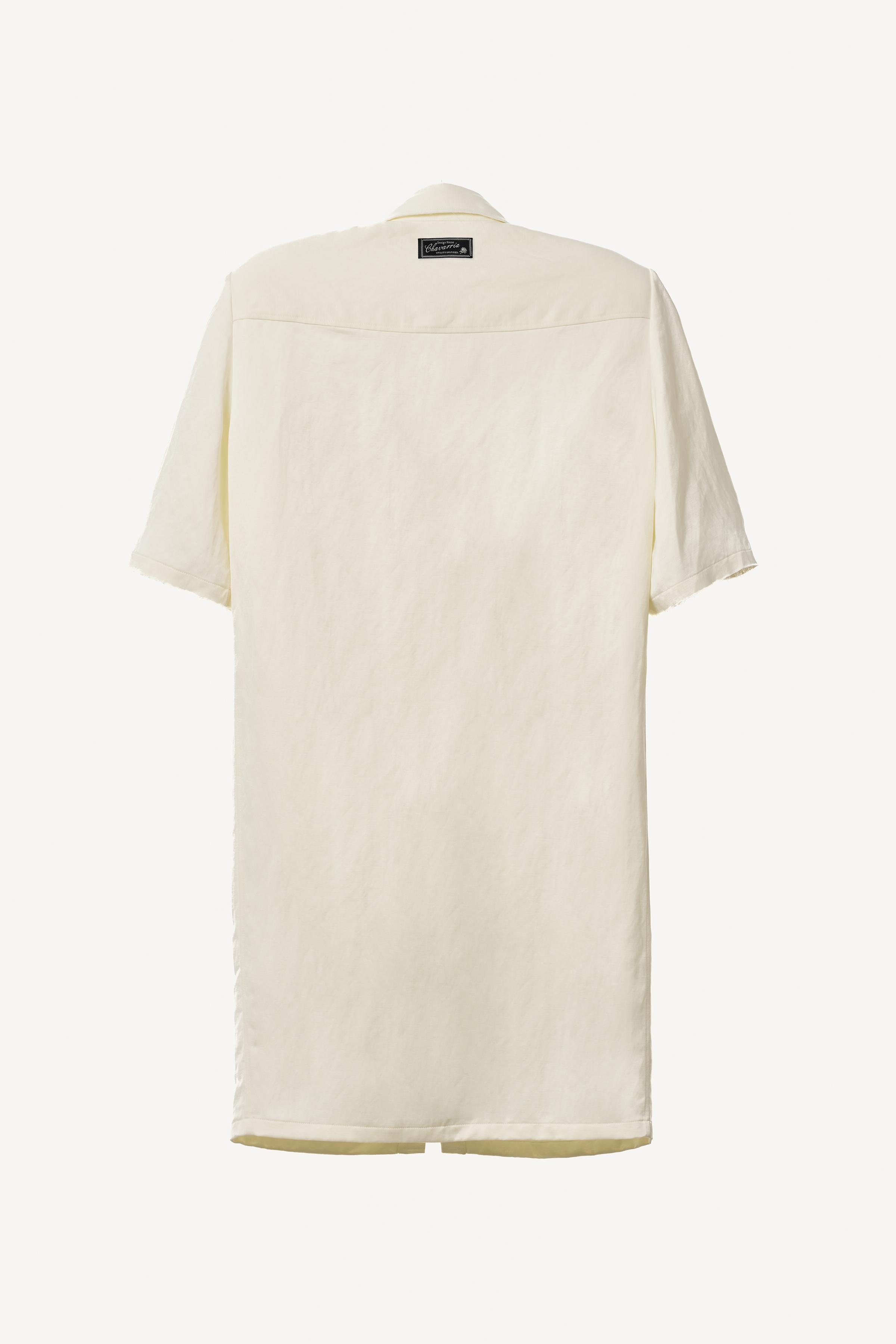 LINEN SHOULDER PAD SHIRT DRESS WILLY CHAVARRIA X ZARA