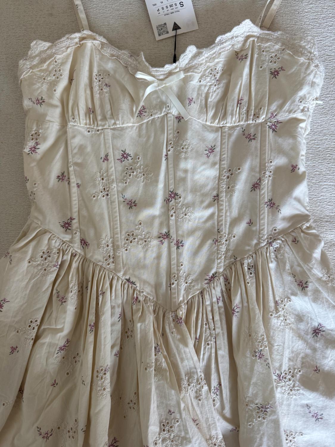 VESTIDO CORSETERO POPELÍN ESTAMPADO FLORES - Image 2