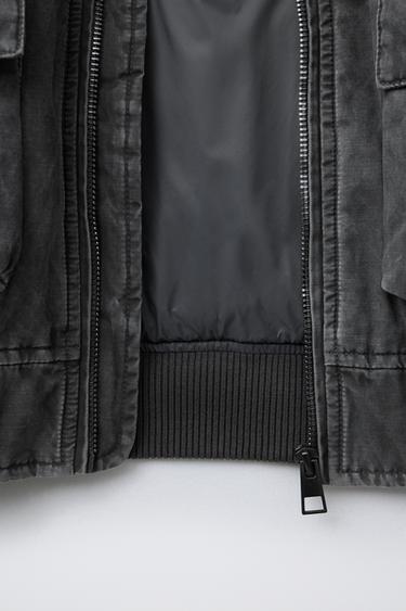 VERWASCHENE BOMBERJACKE - Grau von Zara