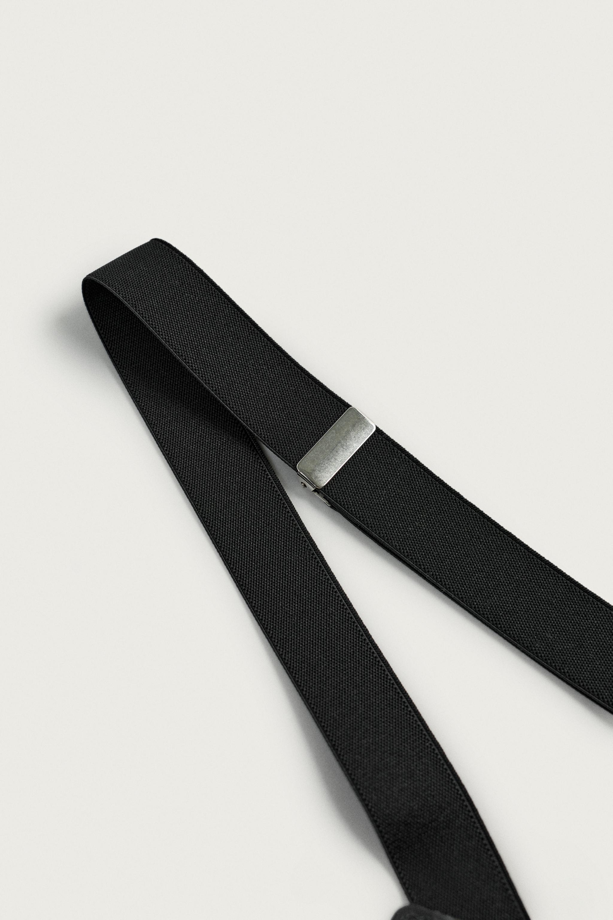 Zara LEATHER DETAIL SUSPENDERS — фото 3
