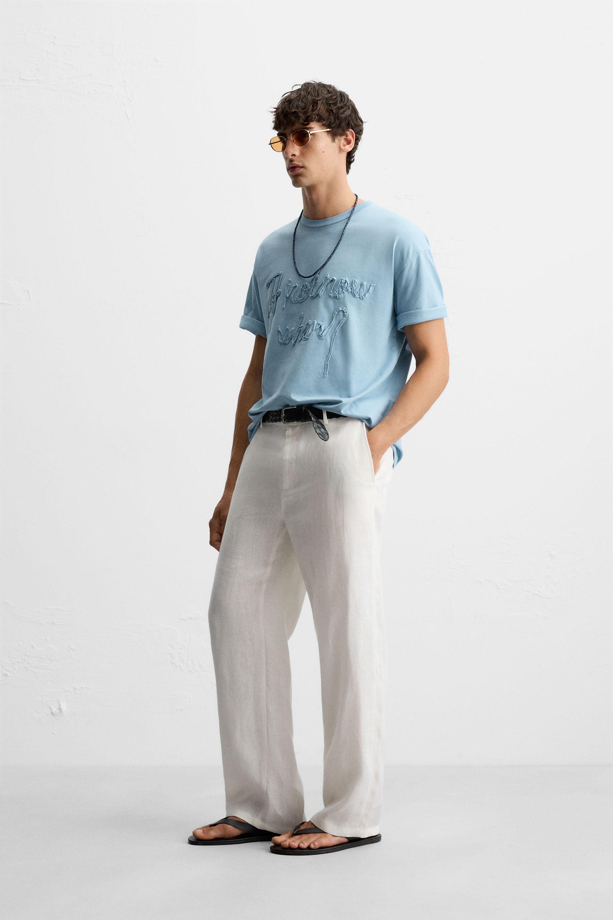 RAISED TEXT T-SHIRT