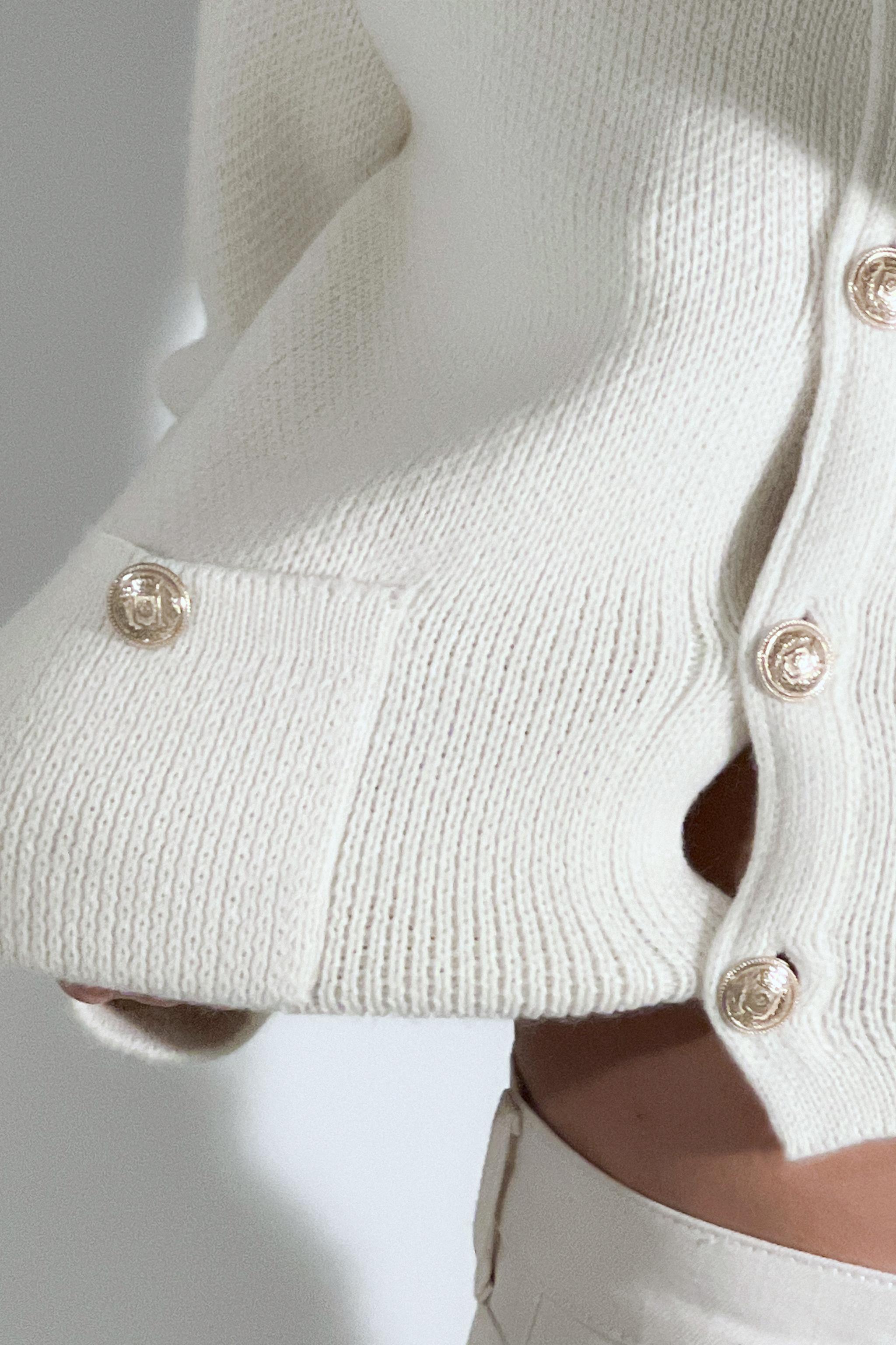 Zara Women Twist knit cardigan 6873/001/730 (Small): Buy Online at