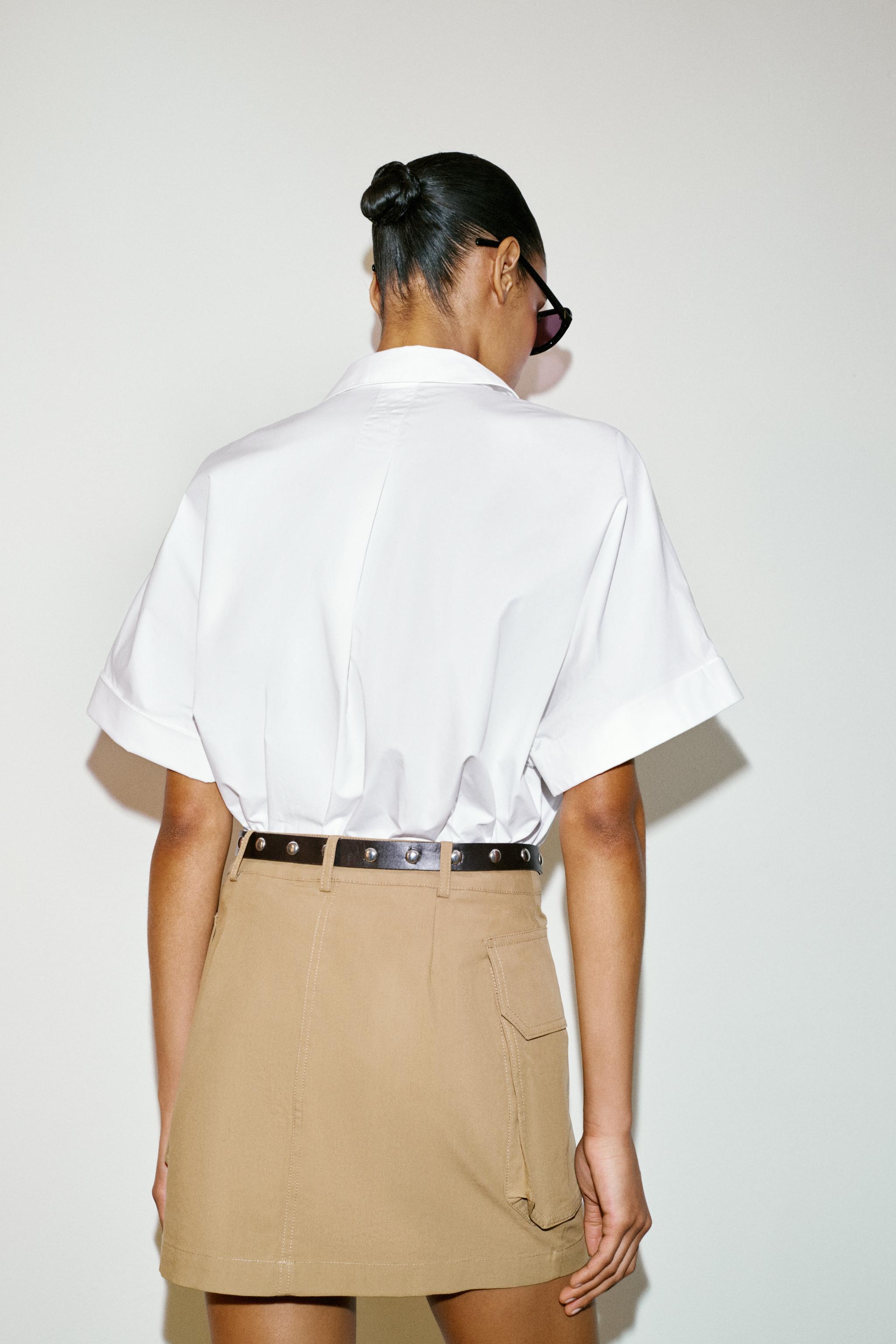 SHORT SLEEVE POPLIN SHIRT