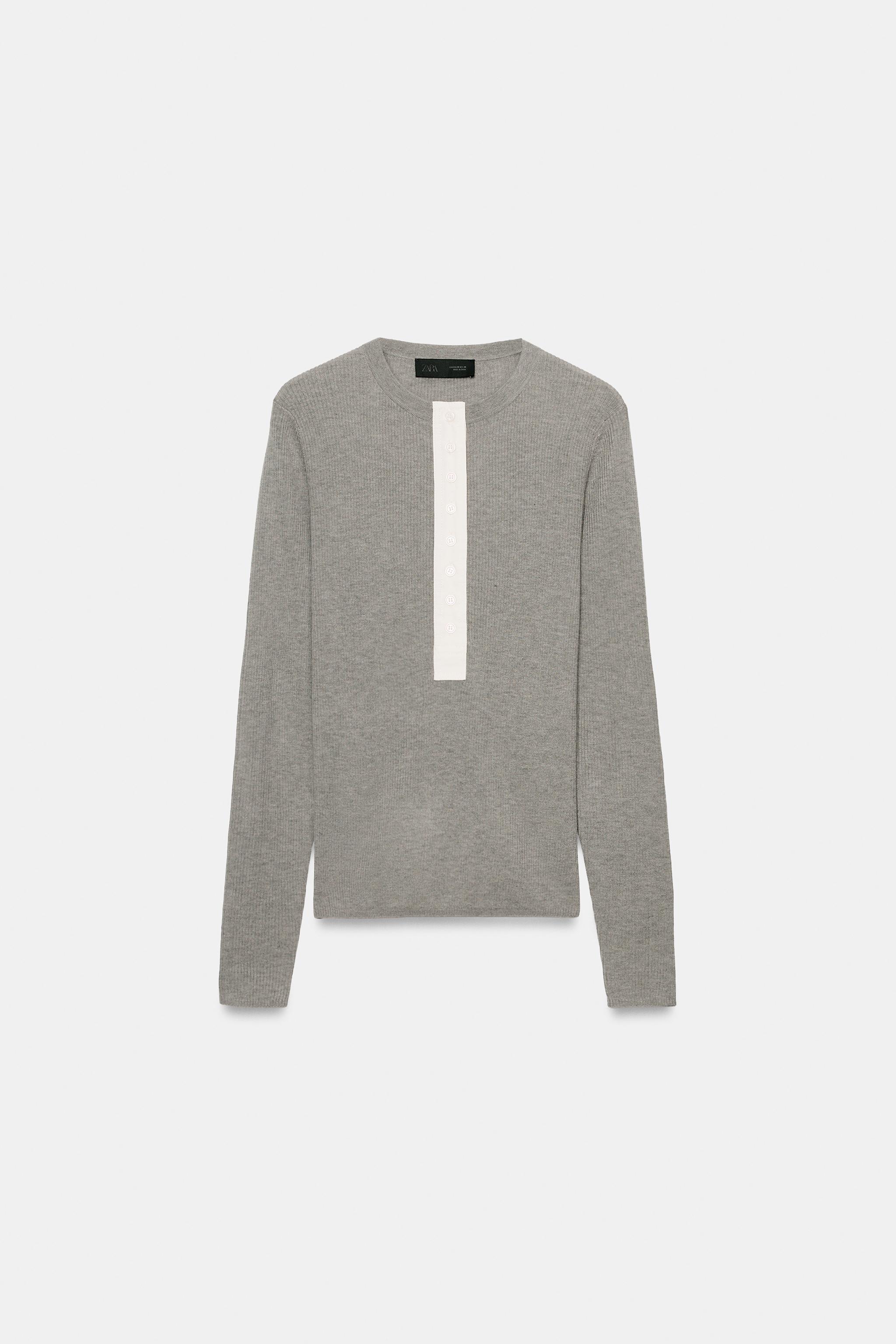 WOOL-BLEND BUTTON JUMPER