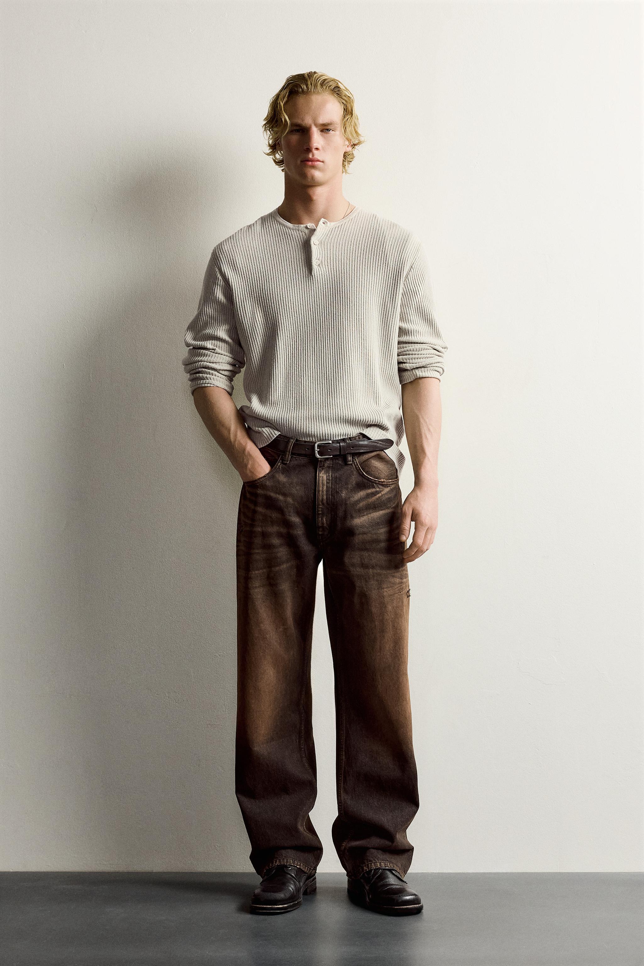 JEANS LOOSE FIT LAVÉ COULEUR