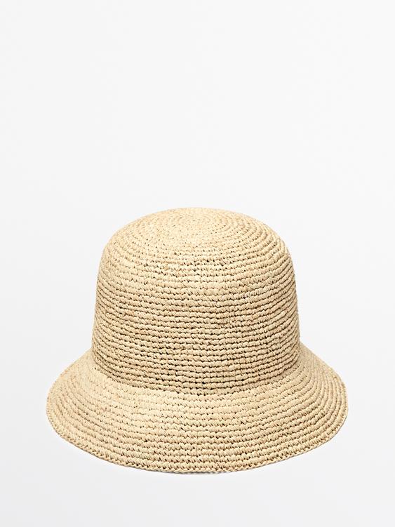 Raffia bucket hat from Zara - $100
