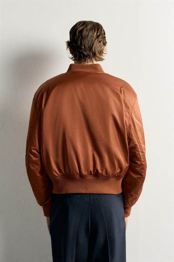 BLOUSON BOMBER MATELASSÉ - Orange de Zara - Image 2