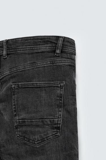 SKINNY CROPPED FIT JEANS - Charcoal by Zara
