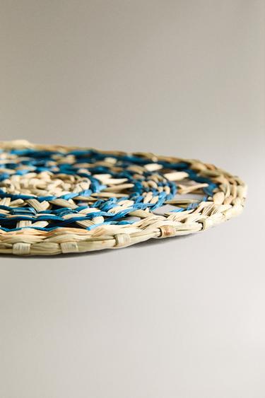 PACK OF SEAGRASS COASTERS (PACK OF 4) - Blue by Zara - Image 4