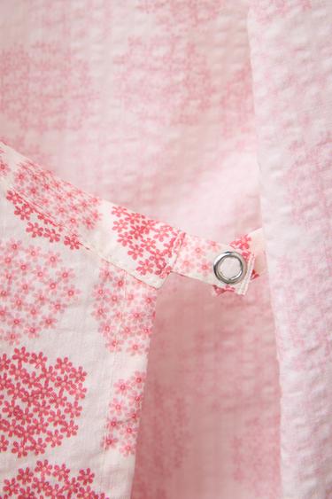 9-18 MOIS/ ENSEMBLE IMPRIMÉ FLEURS KIMONO ET BERMUDA - Écru de Zara - Image 3