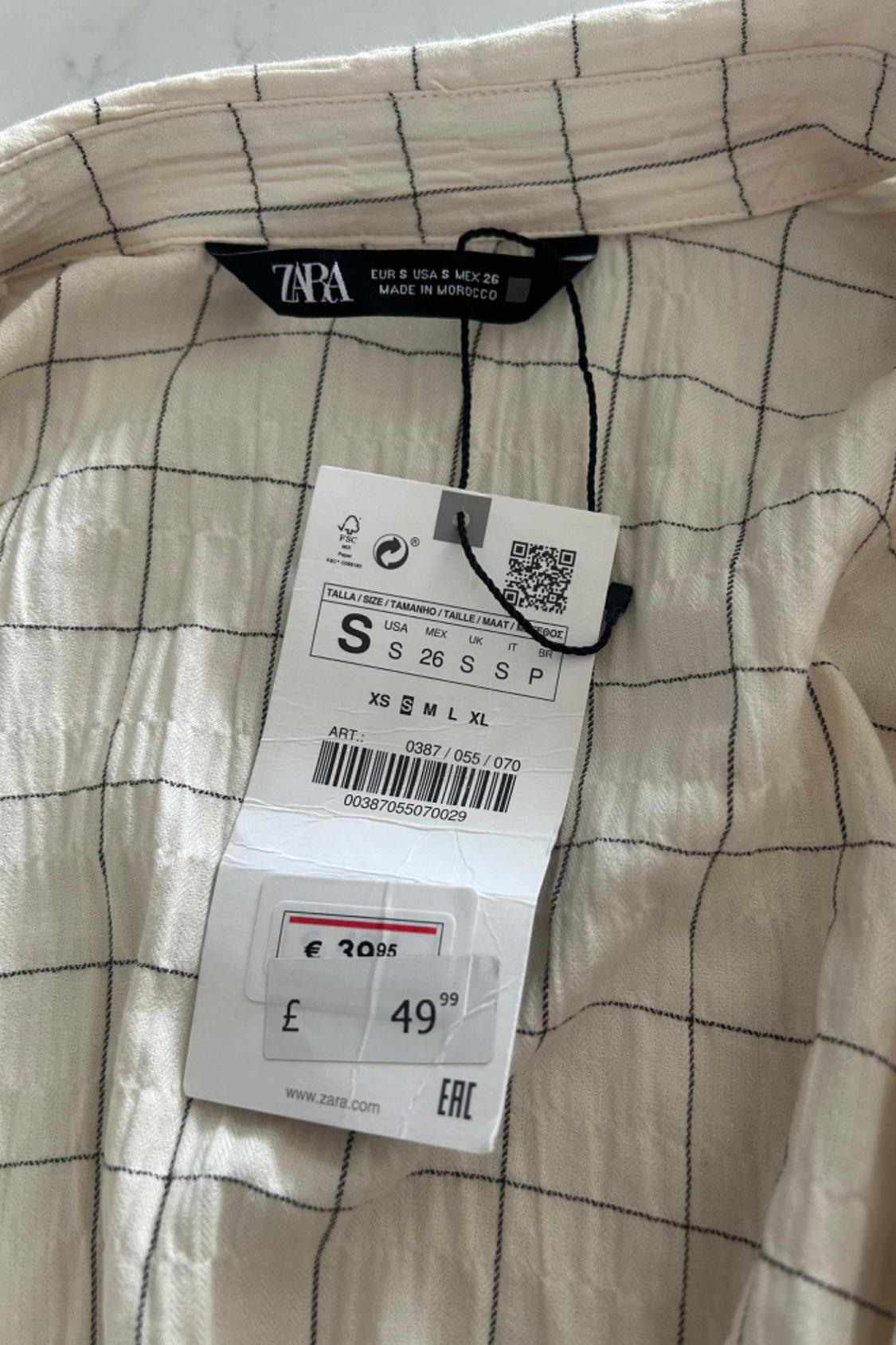 CHECKED DRESS WITH KNOT DETAIL - Image 8
