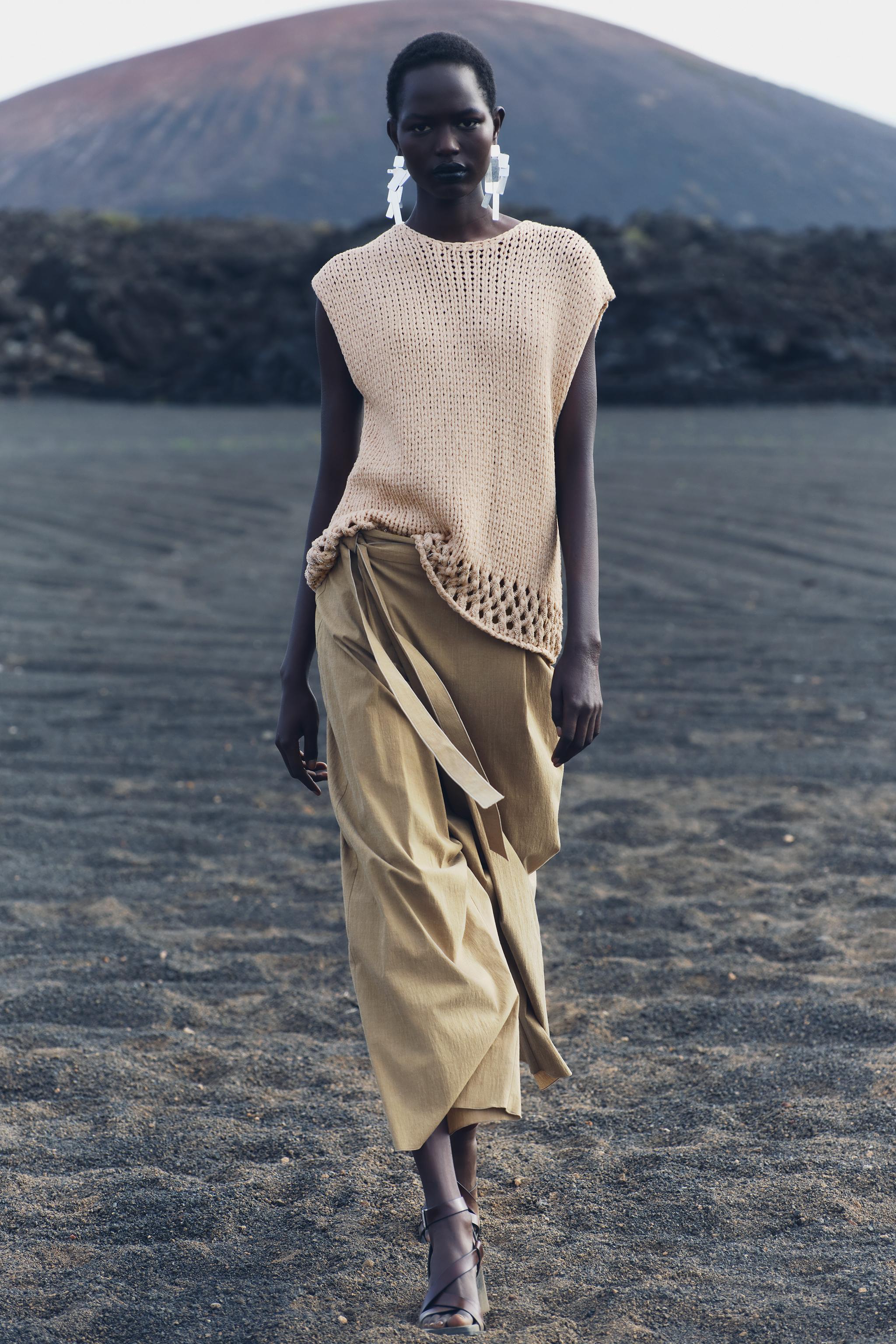 WRAP FRONT PANTS ZW COLLECTION - taupe brown | ZARA United States