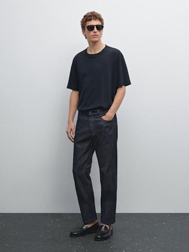 Zara Lightweight slim fit jeans - Navy blue - Image 0