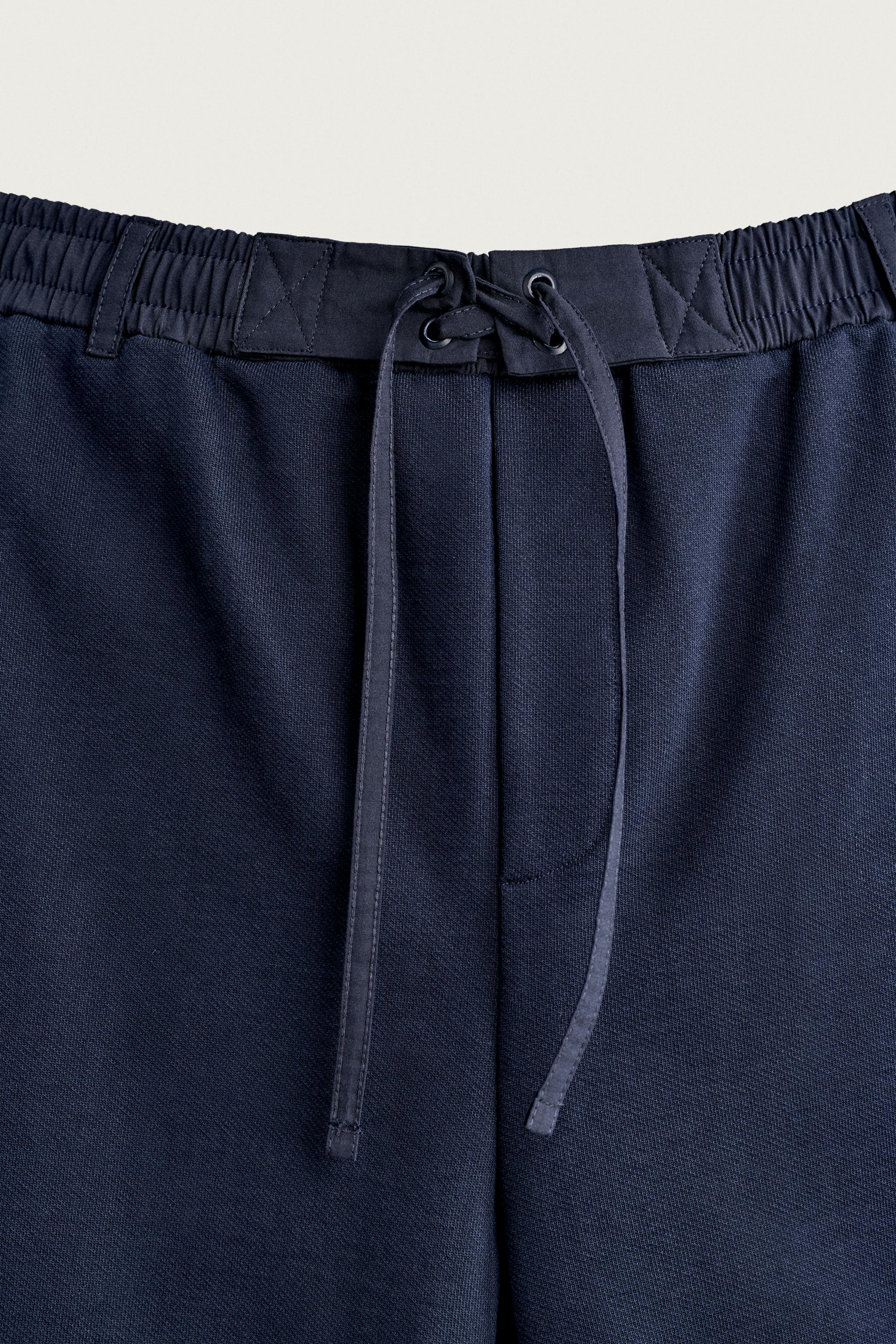 CONTRAST WAIST JOGGER SHORTS