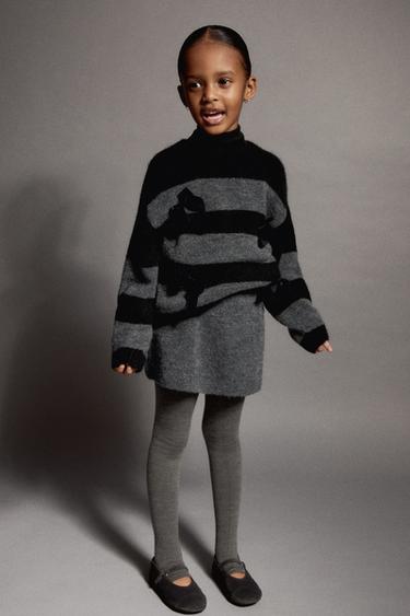 JERSEY PUNTO LAZOS - Gris oscuro de Zara