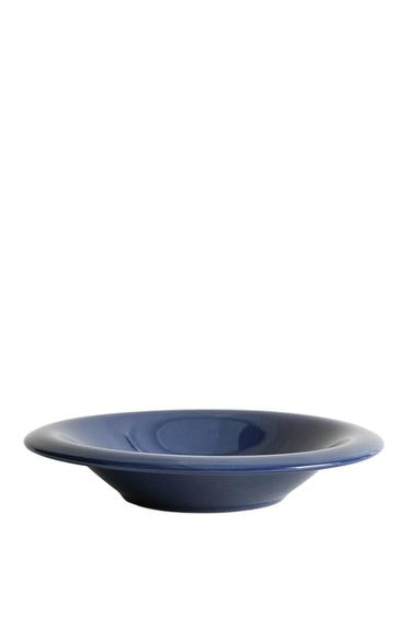 PLATO HONDO GRES ESMALTADO - Azul de Zara