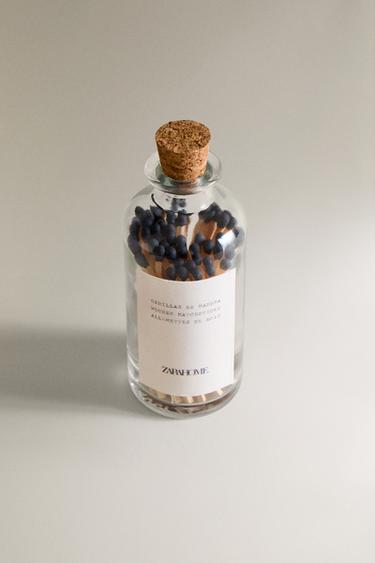 POT VERRE ALLUMETTES (60 UNITÉS) - Noir de Zara - Image 1