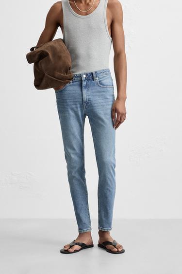 JEANS SKINNY FIT - Azul-médio da Zara