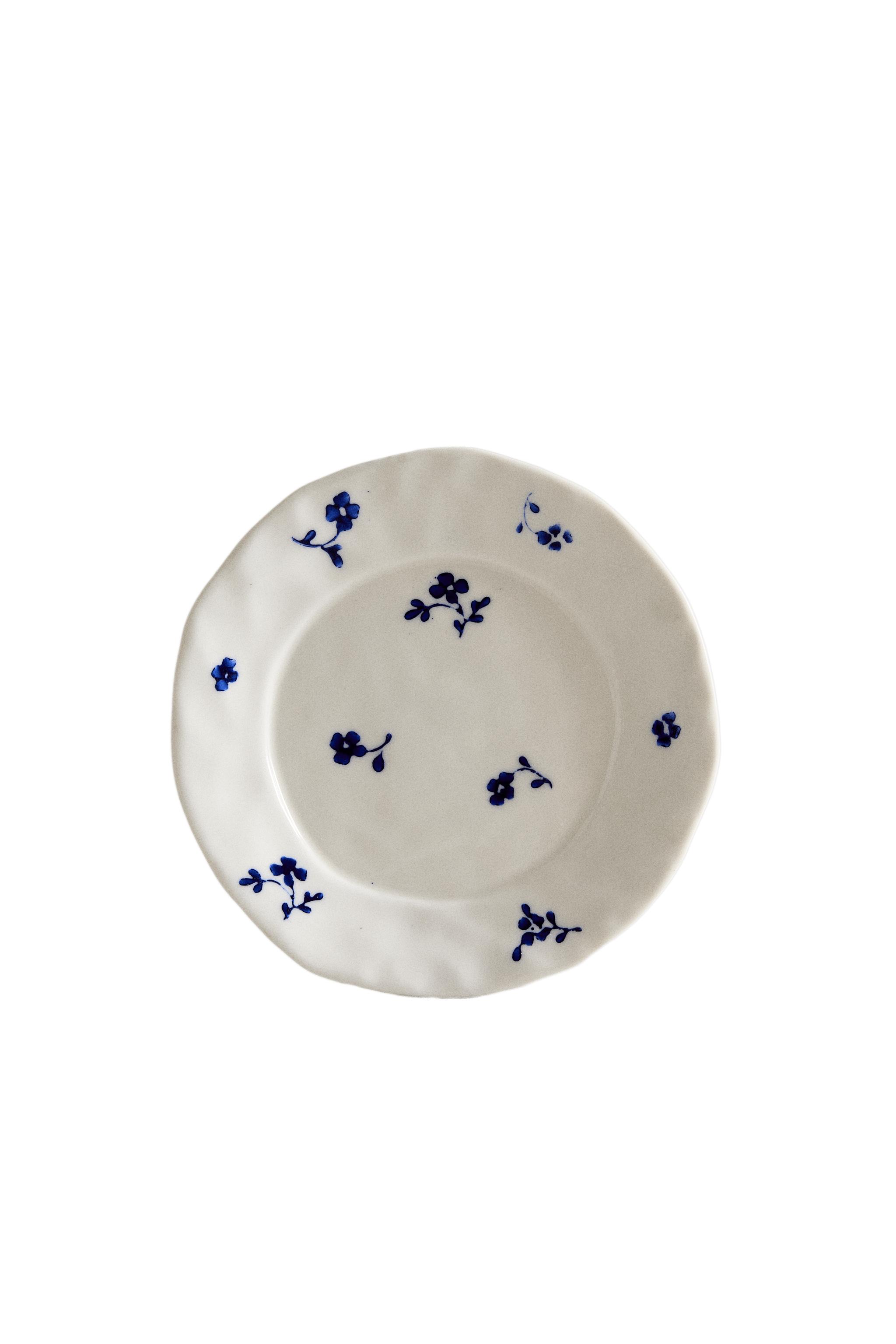 ASSIETTE À PAIN PORCELAINE FLEUR