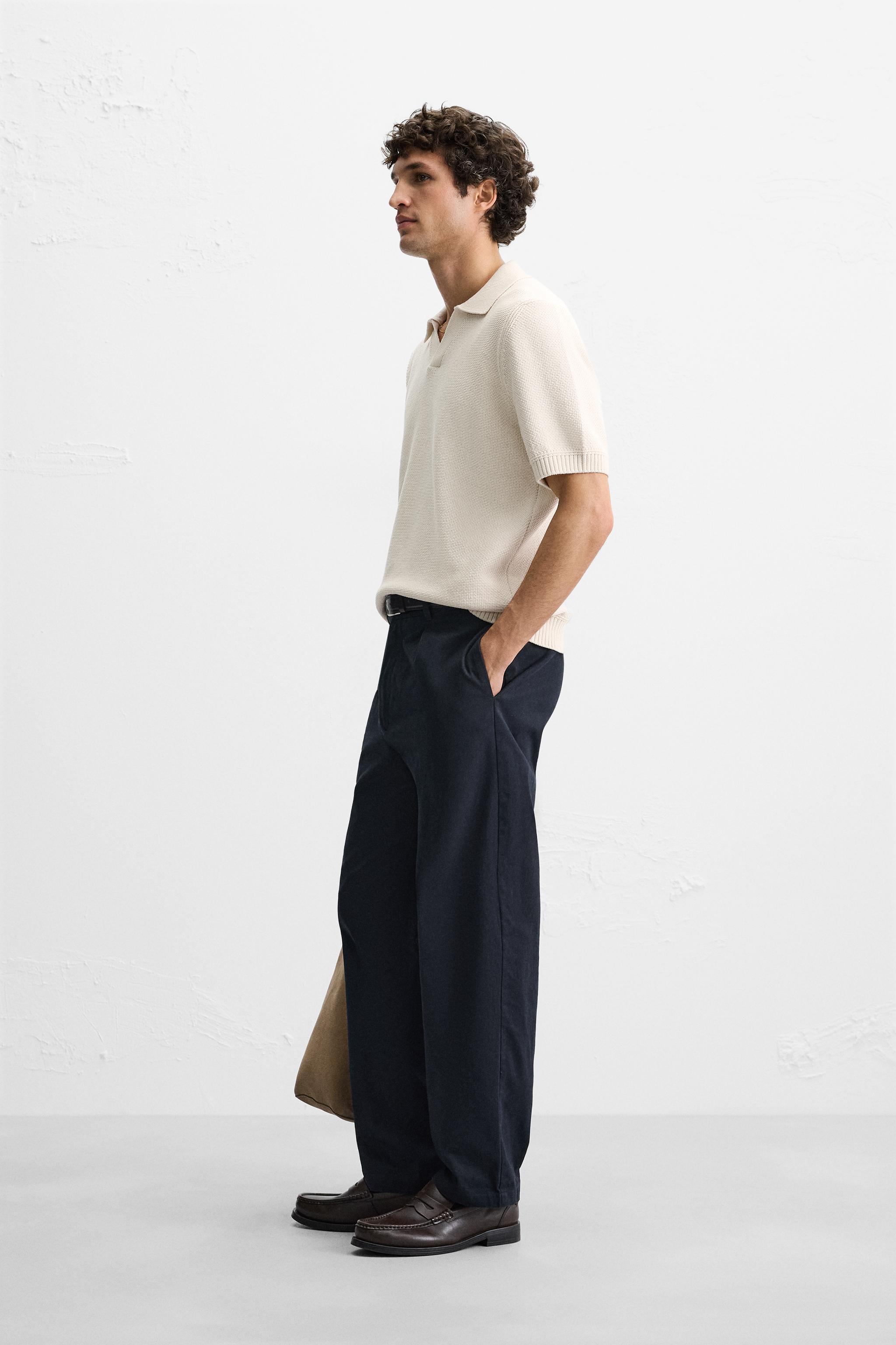 TEXTURED KNIT POLO - Ecru | ZARA United States
