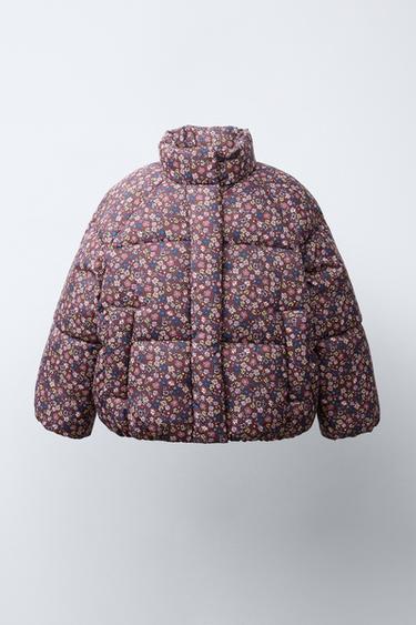 FLORAL PRINT PUFFER JACKET - Multicoloured by Zara