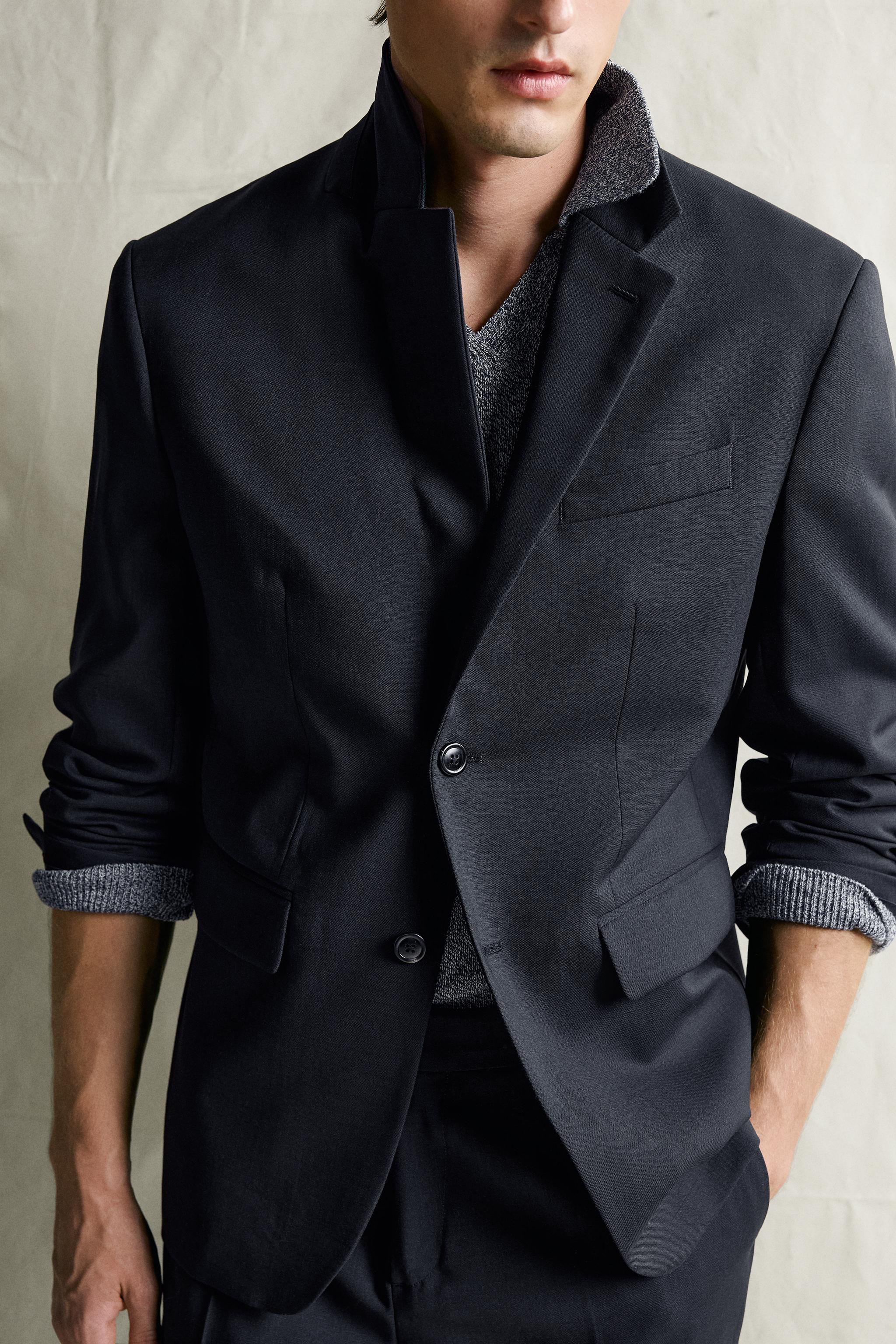 VESTE DE COSTUME 100 % LAINE REGULAR FIT