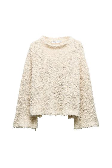 TEXTURED KNIT SWEATER