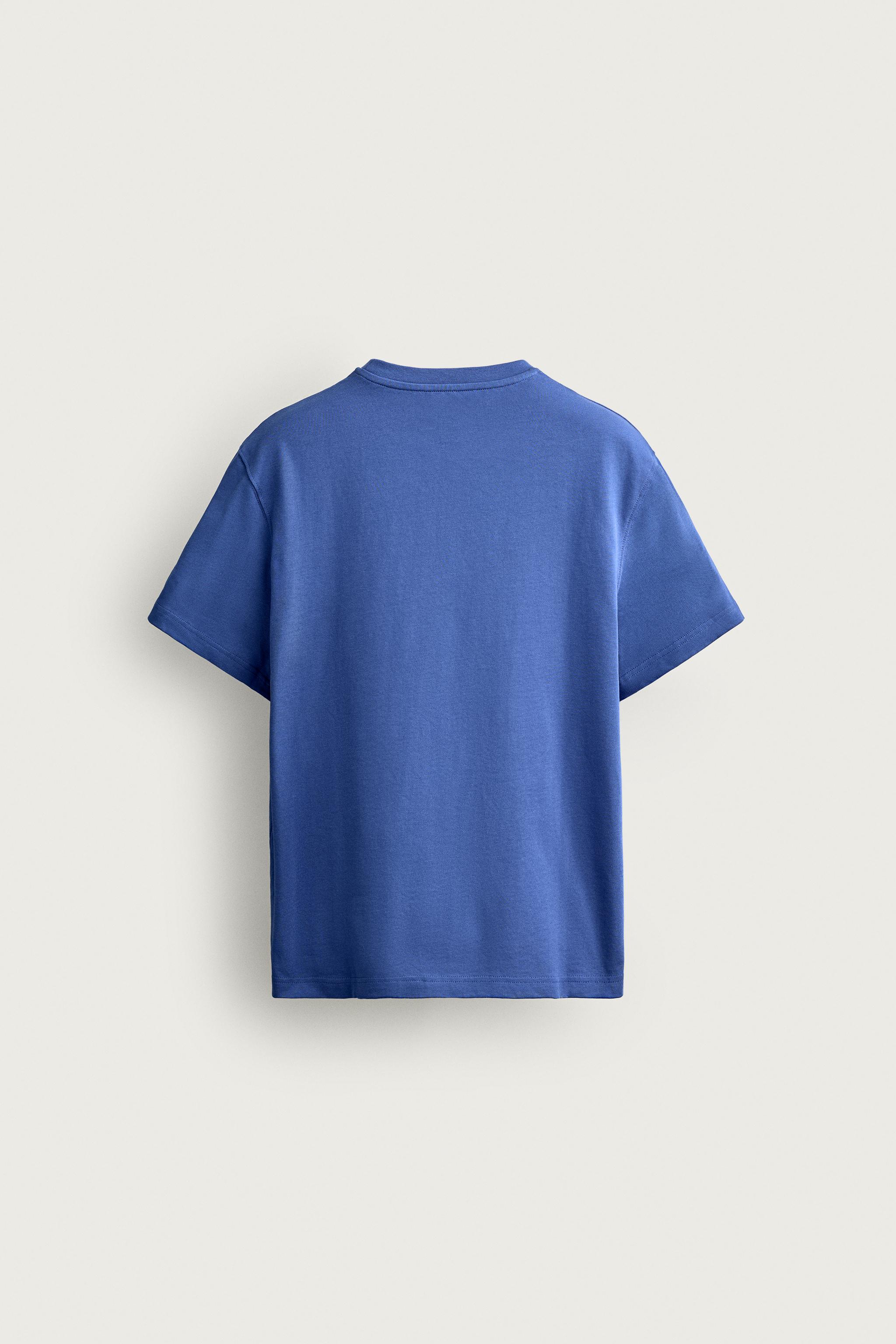 T-SHIRT POCHE BRODÉE 0FR. PARIS X ZARA