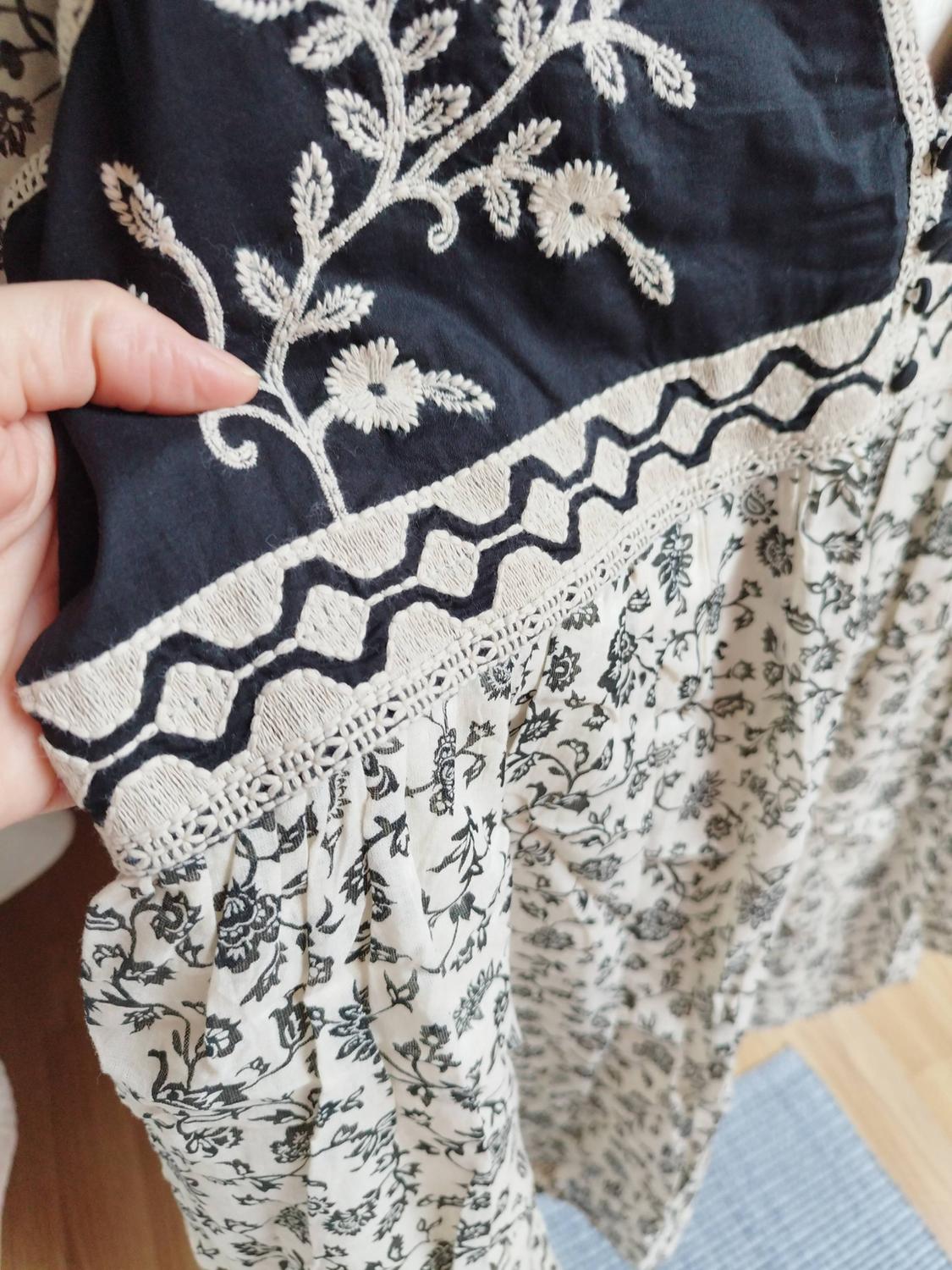 FLORAL PRINT COMBINED SHORT DRESS - Image 6