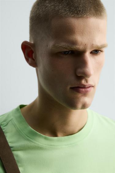 EMBROIDERED HEART T-SHIRT - Light green by Zara - Image 4