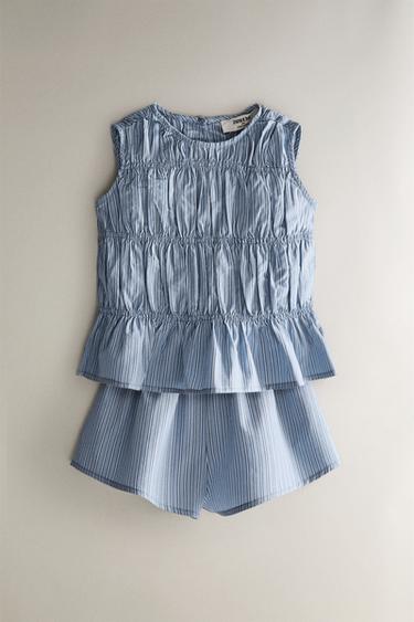 PYJAMA ENFANT RAYURES - Bleu de Zara - Image 0
