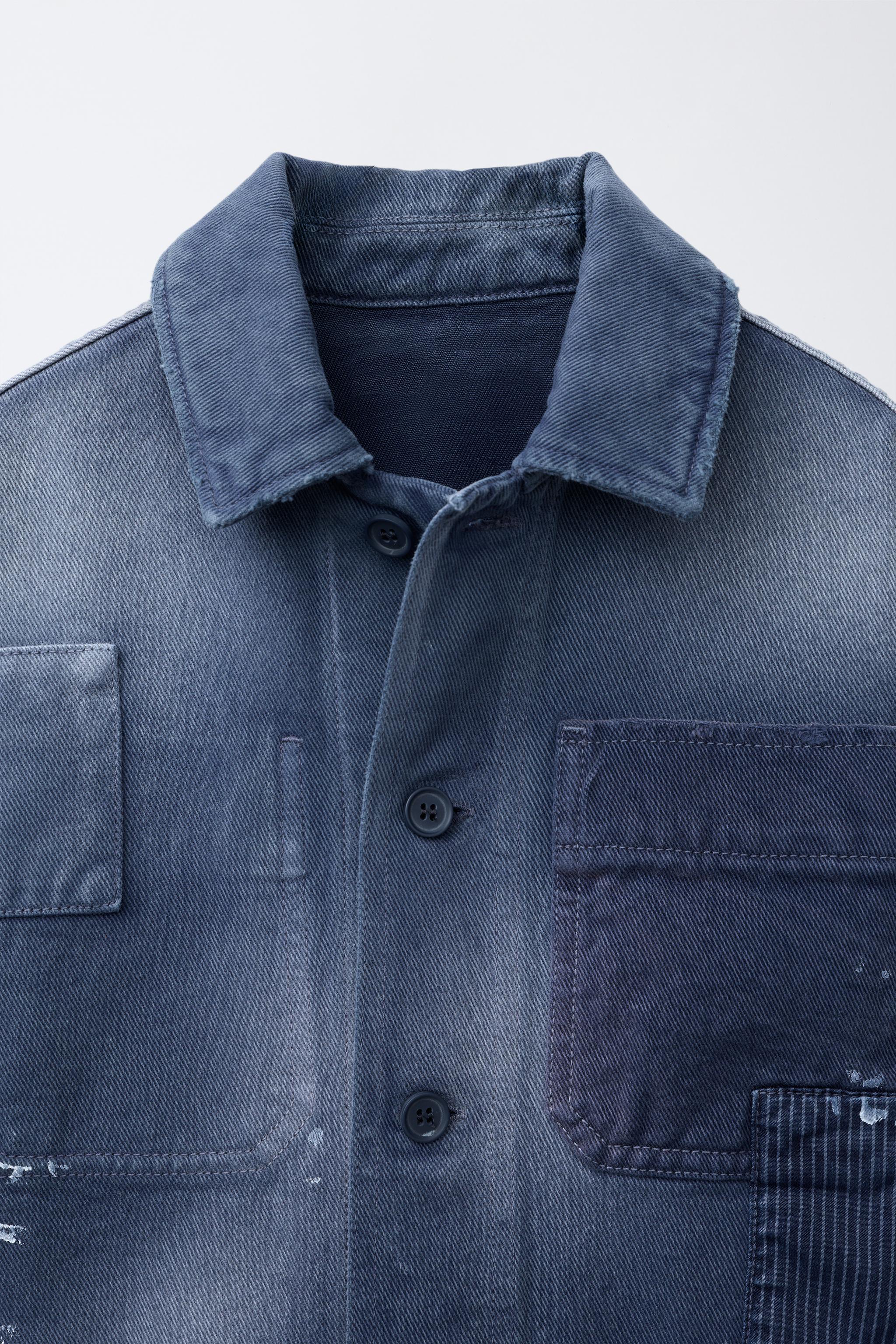 WASHED EFFECT OVERSHIRT