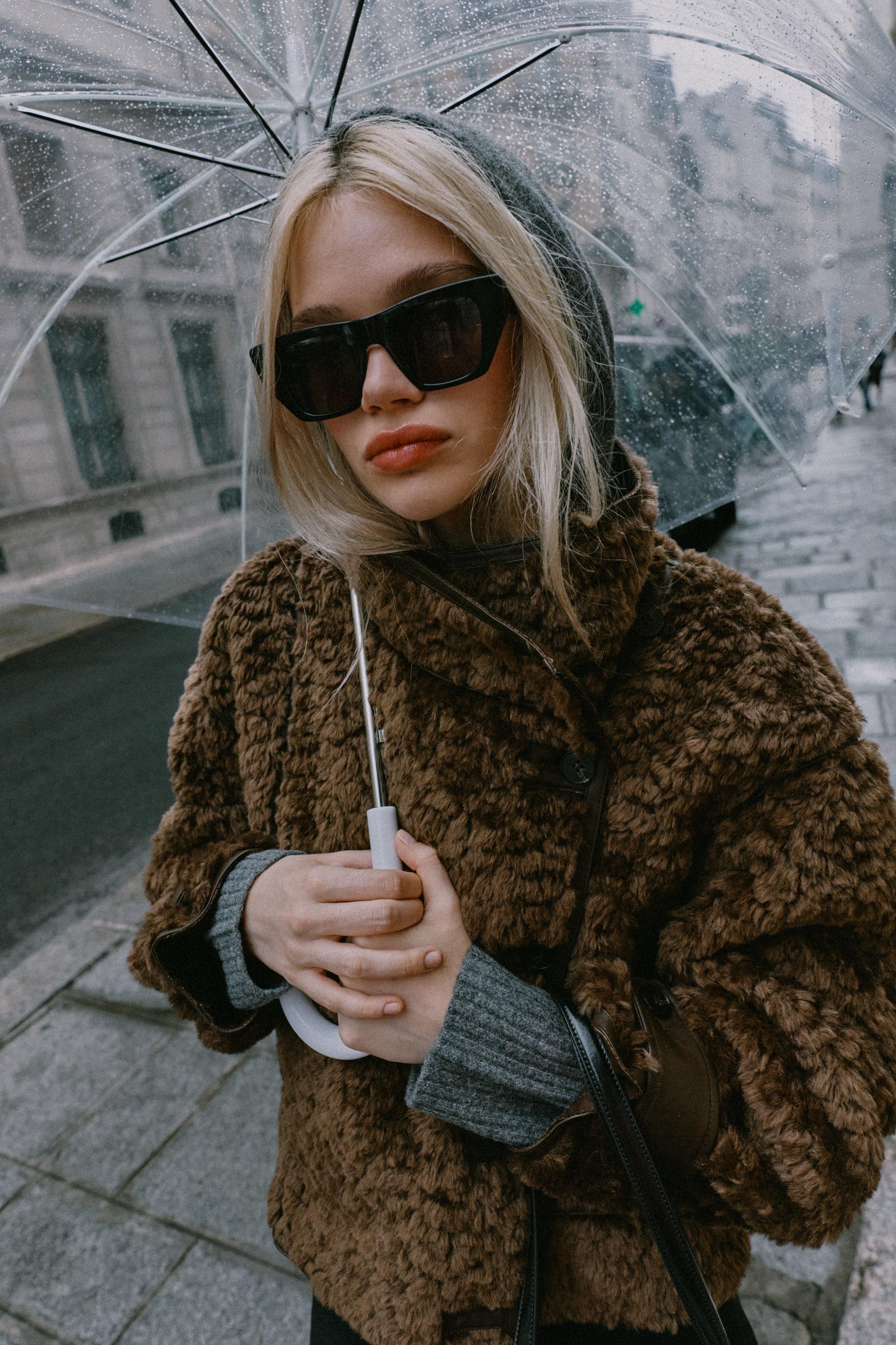 コンビフェイクファージャケット - ブラウン | ZARA Japan / 日本
