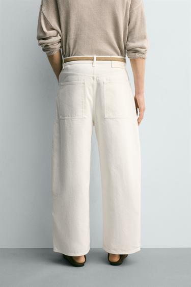 WIDE-LEG JEANS - White by Zara - Image 2