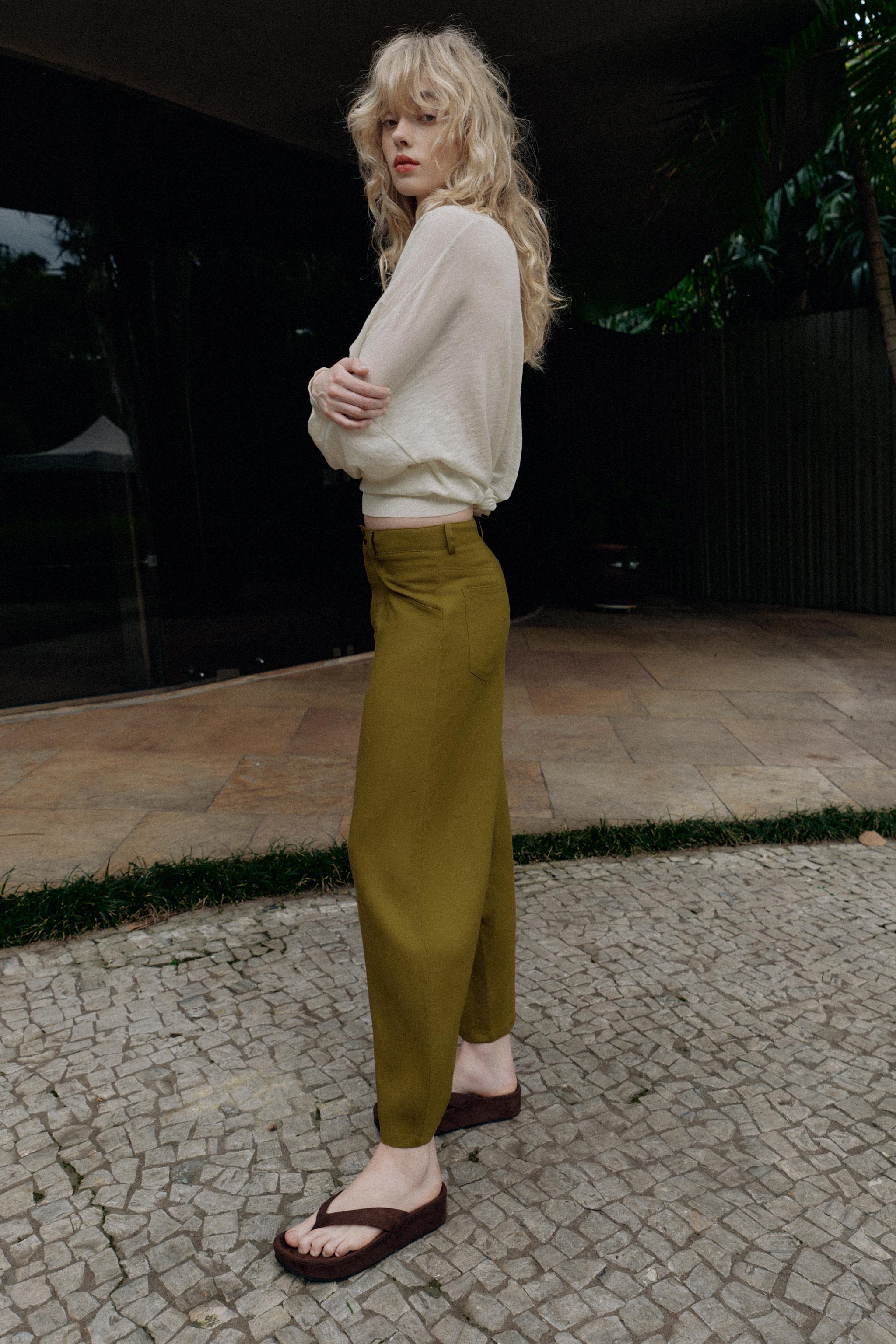 LINEN BALLOON PANTS