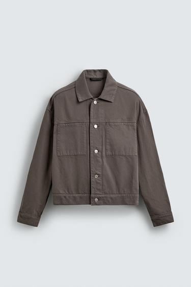 BLOUSON COURT À POCHES - Marron / Taupe de Zara - Image 6