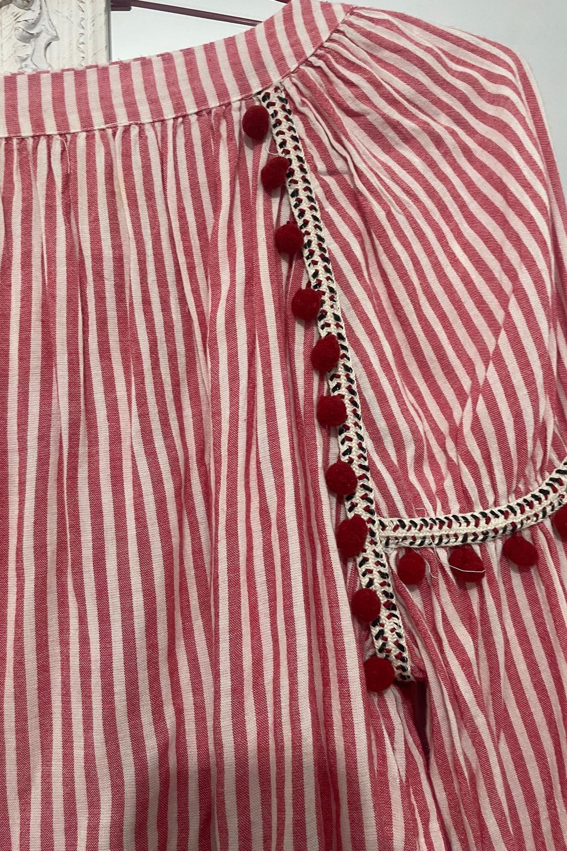EMBROIDERED TOP WITH CORDS - Image 4