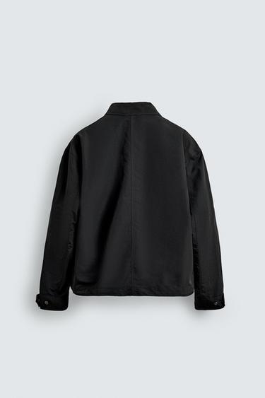 BOXY FIT POCKET JACKET - Black by Zara