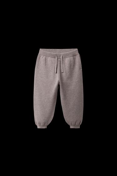 PANTALÓN PUNTO JOGGER - Crudo / Beige de Zara