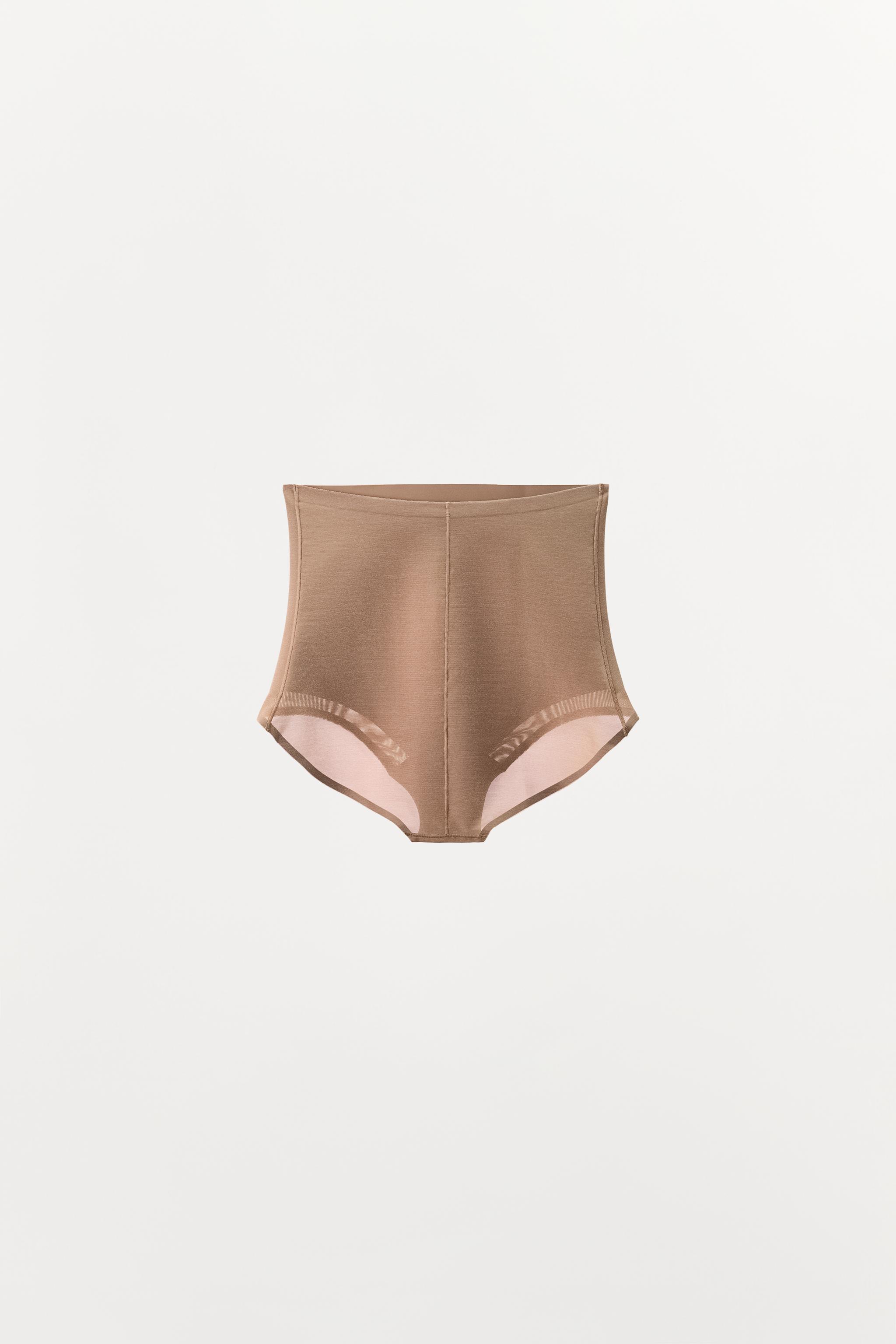 WIDE WAIST PANTIES WITH POLYAMIDE - Beige-pink | ZARA United States