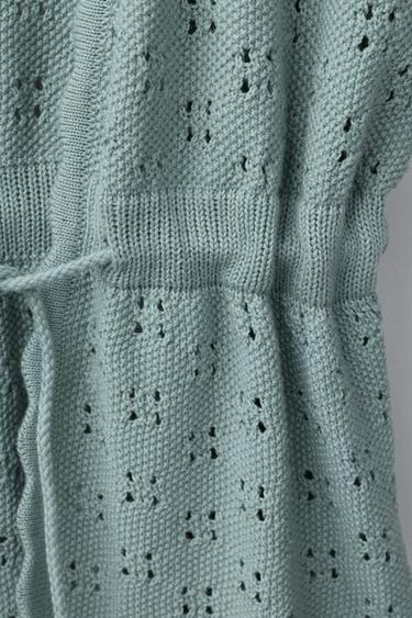 KAFTAN EN CROCHET - Vert d'eau de Zara - Image 3