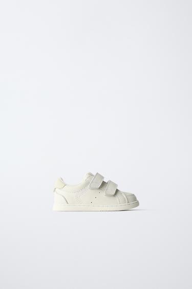 LEATHER STRAP BAREFOOT PLIMSOLLS - White by Zara - Image 0
