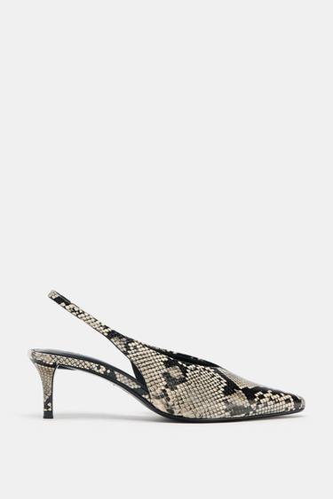 ANIMAL PRINT SLINGBACK SHOES - Snakeskin by Zara