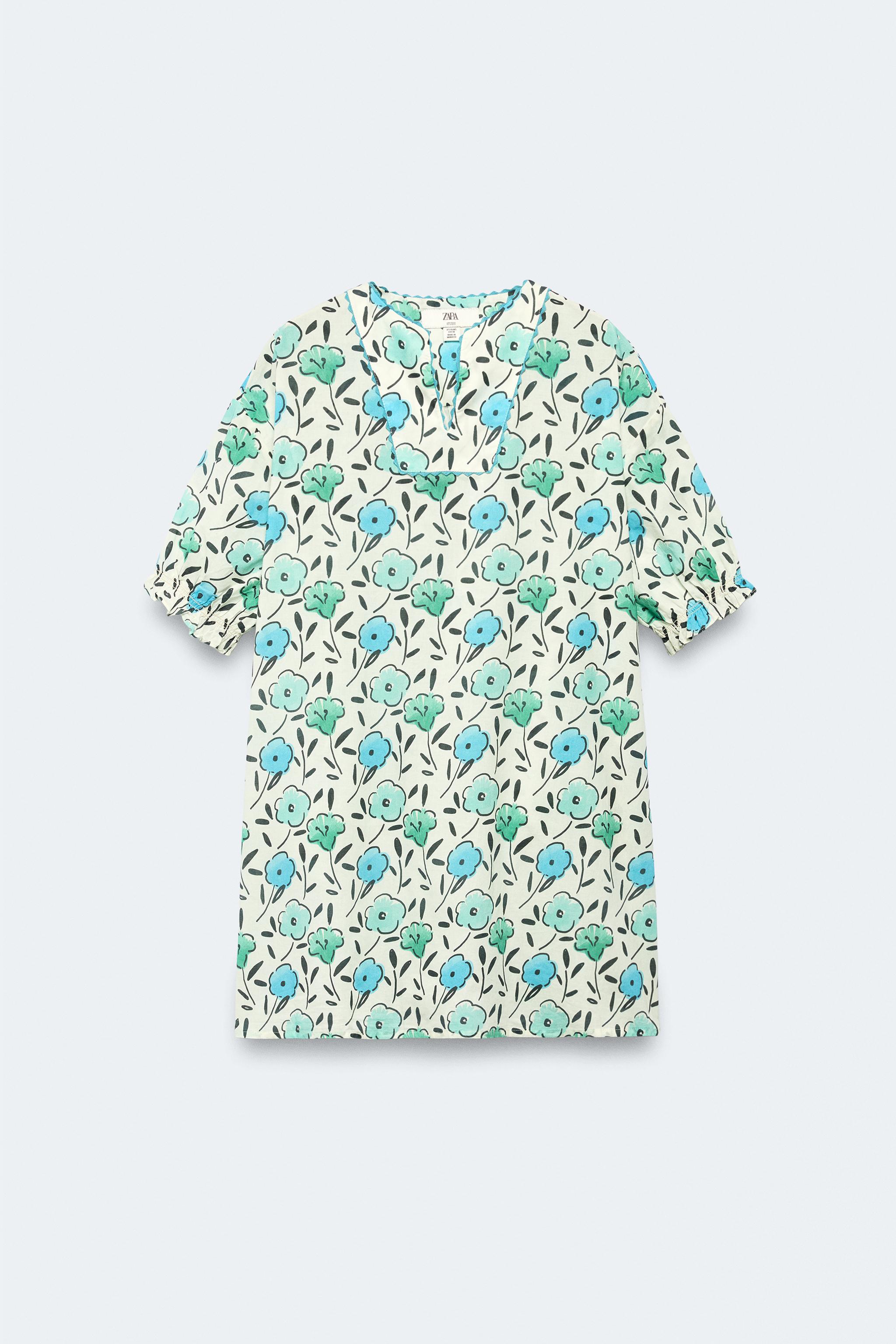 2-14 ANS/ ROBE CAFTAN IMPRIMÉ FLEURS LIMITED EDITION