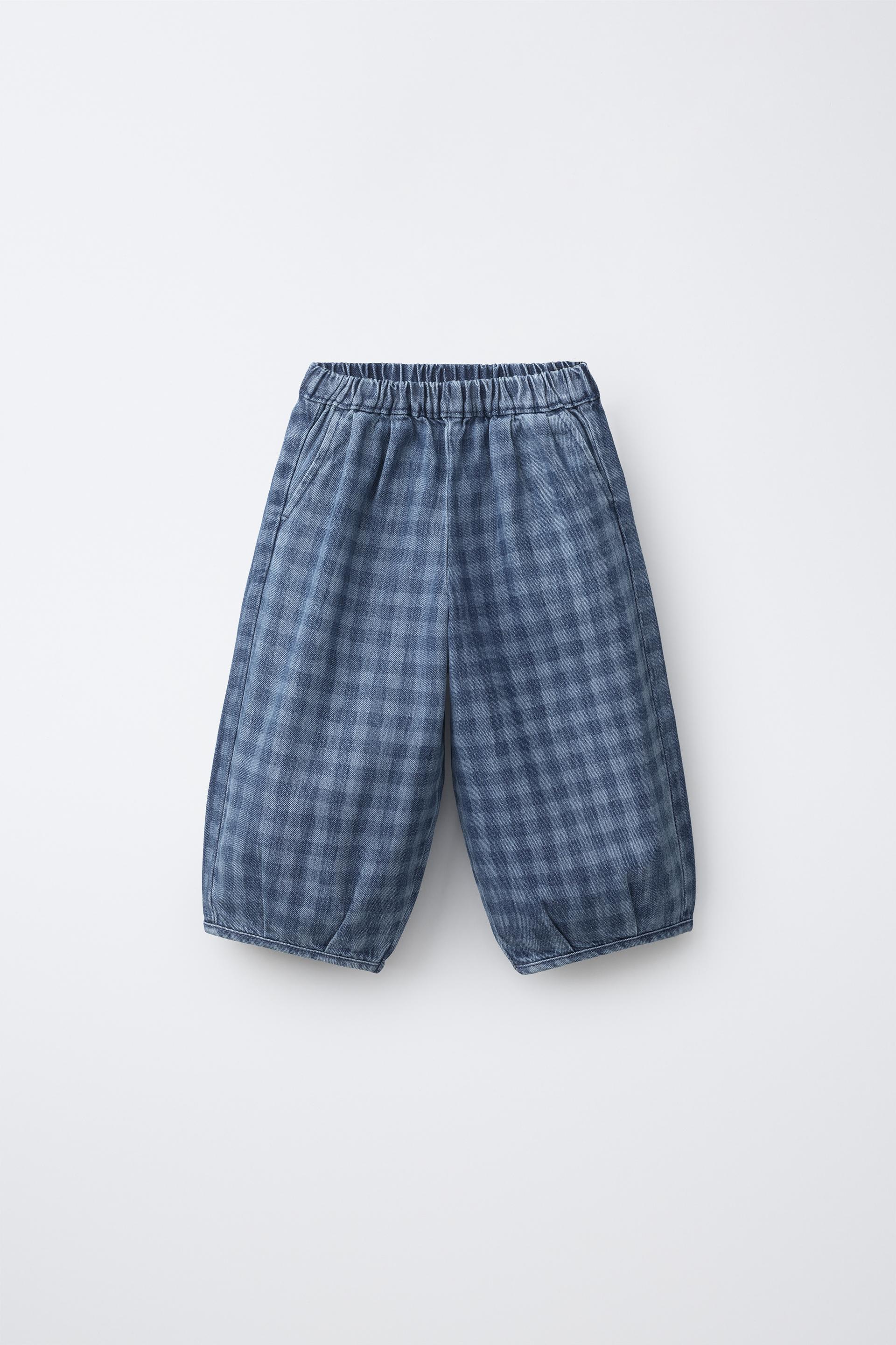 Checked Sarouel Trousers