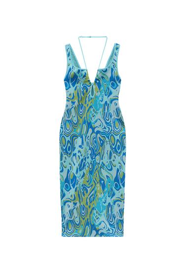 CUT OUT JACQUARD DRESS