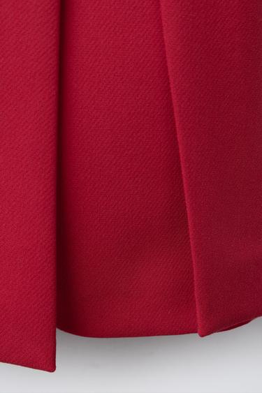 BERMUDA SKORT WITH BOW DETAIL - Red by Zara - Image 3