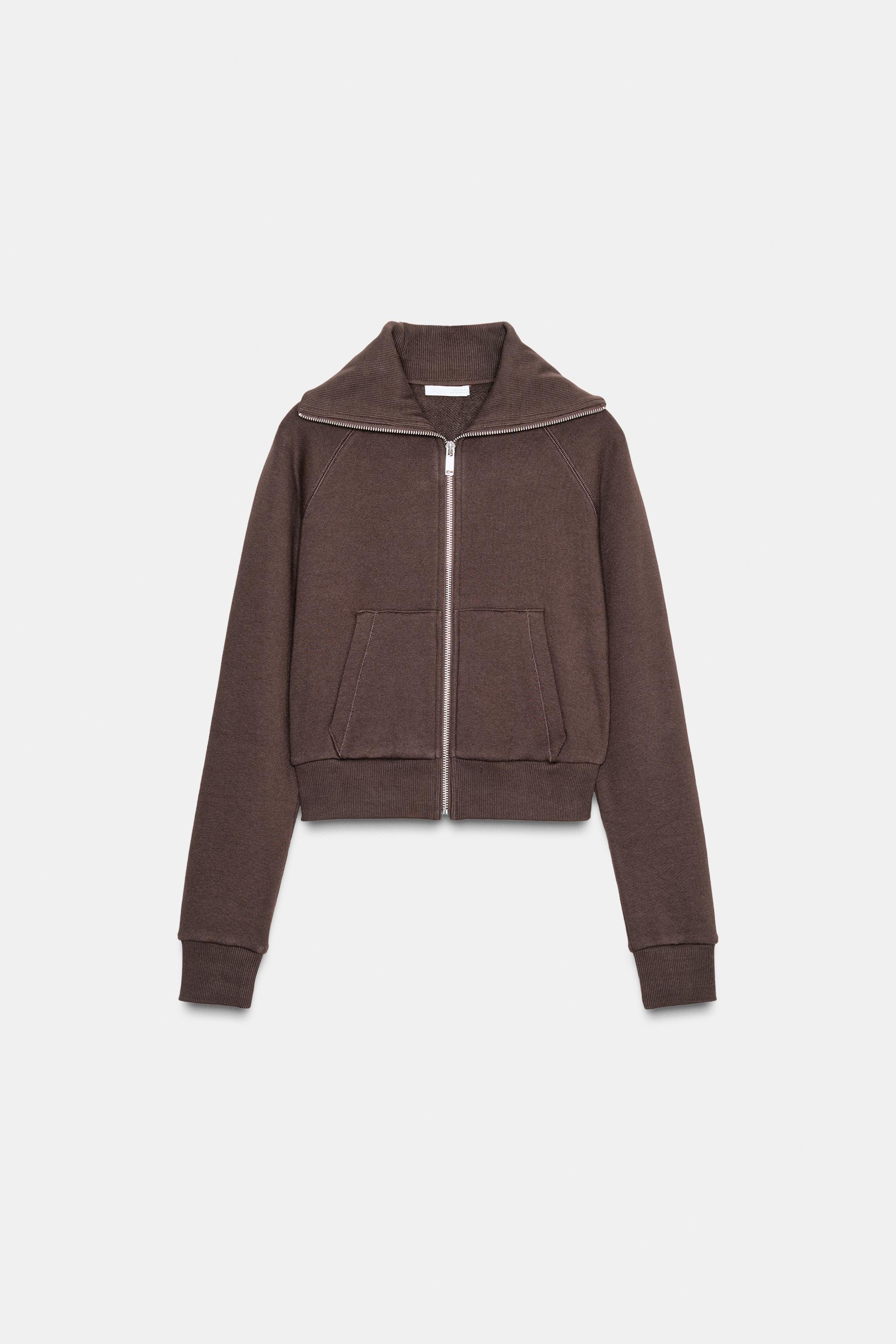 ZIPPERED PLUSH JACKET - Black | ZARA United States