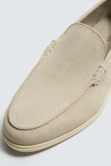 CASUAL LEATHER LOAFERS - Ecru White by Zara - Image 5